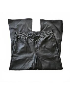 American Eagle Flare Faux Leather Pants